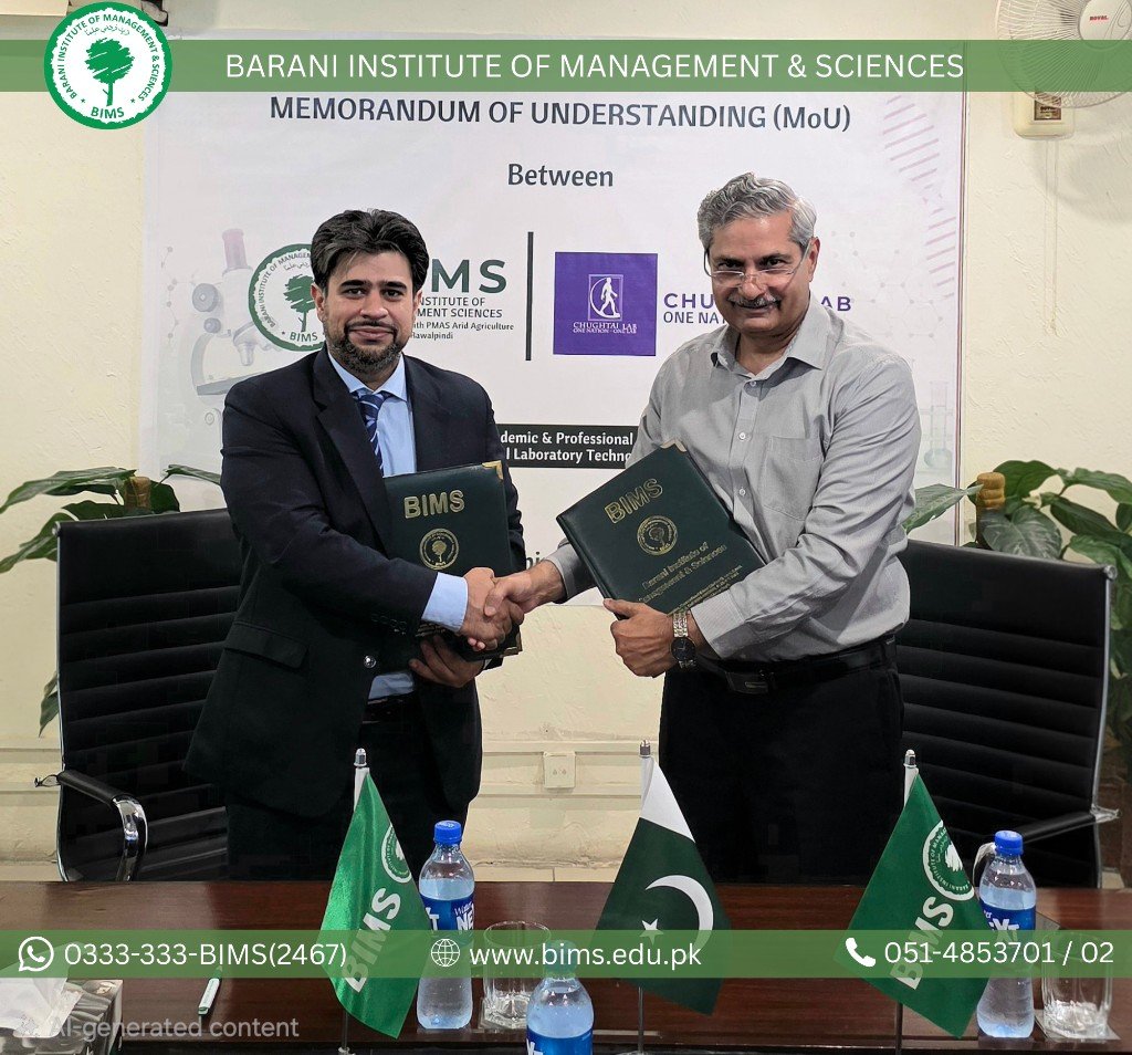 MoU Signing with Chughtai Lab — Partnership Handshake