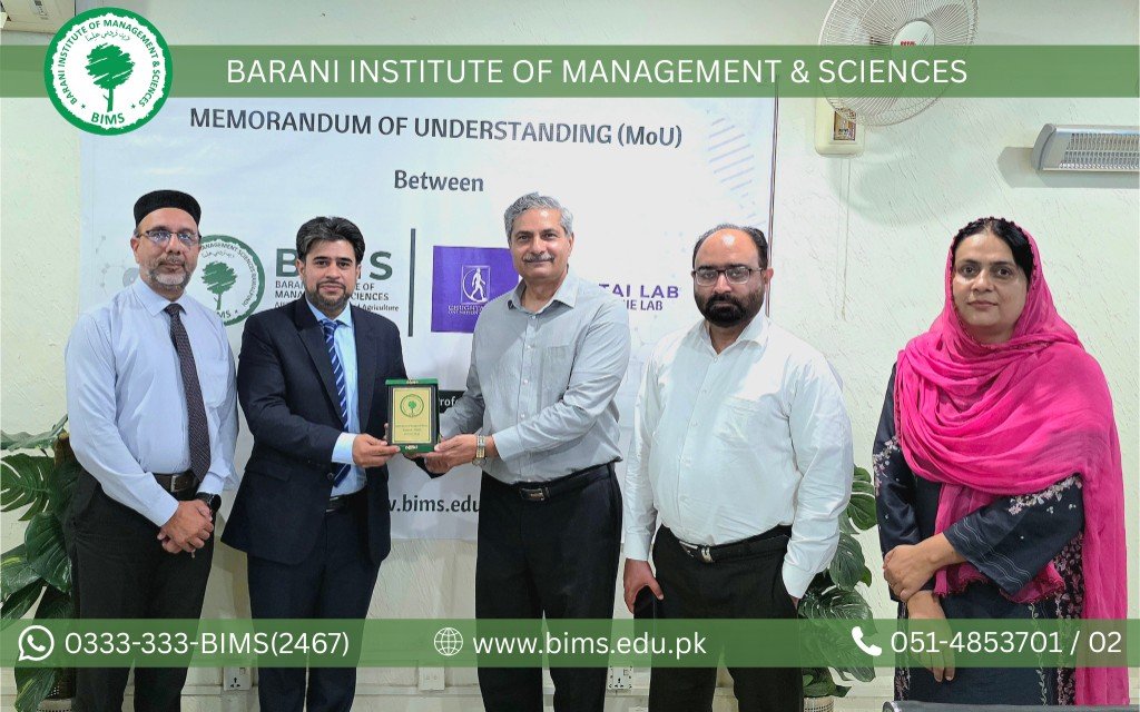 MoU Signing with Chughtai Lab — Commemorative Plaque