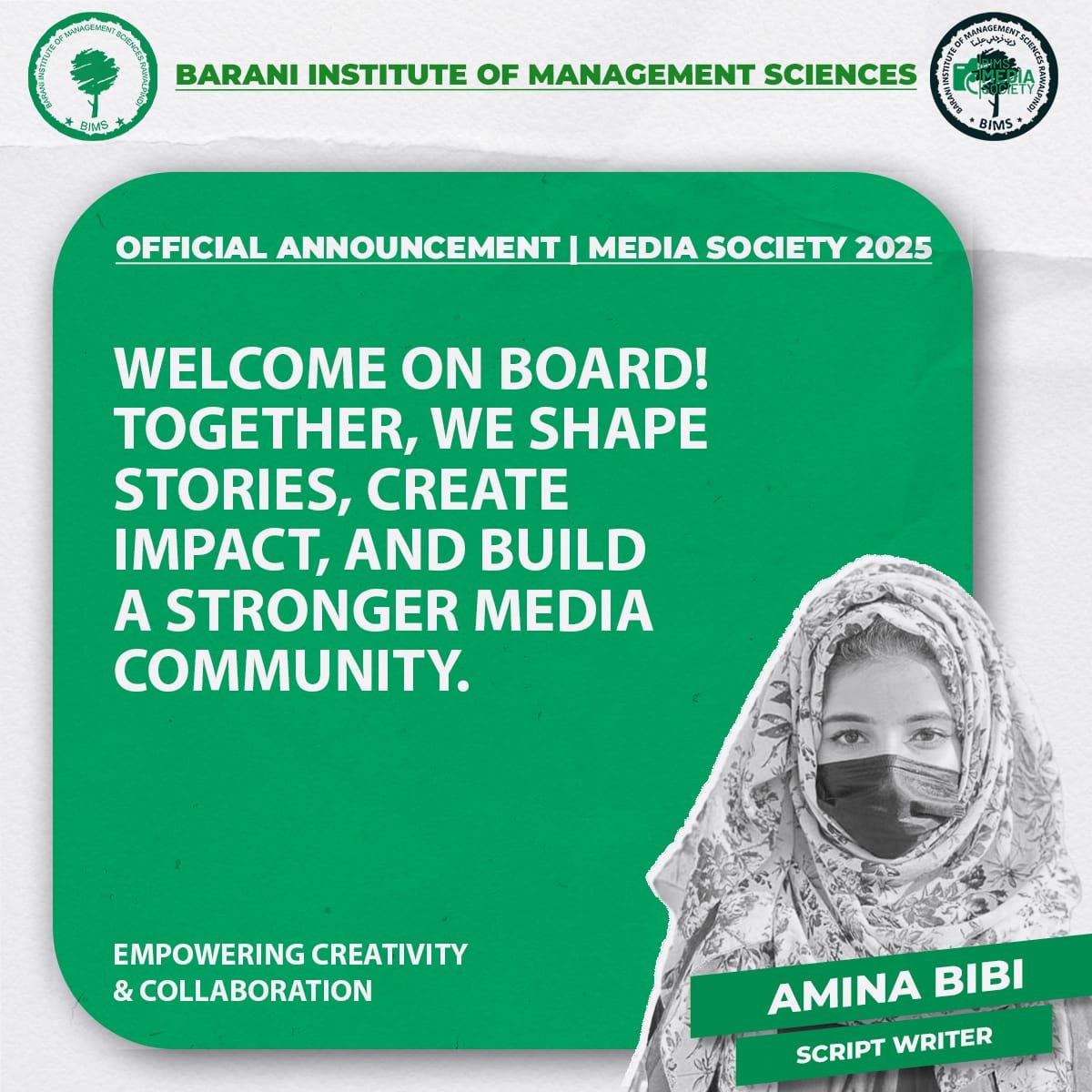 Amina — Script Writer