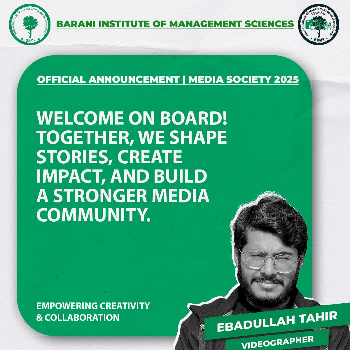 Ebadullah Tahir — Videographer